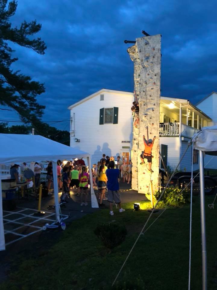 Rock Climbing Wall Night by Clime time!